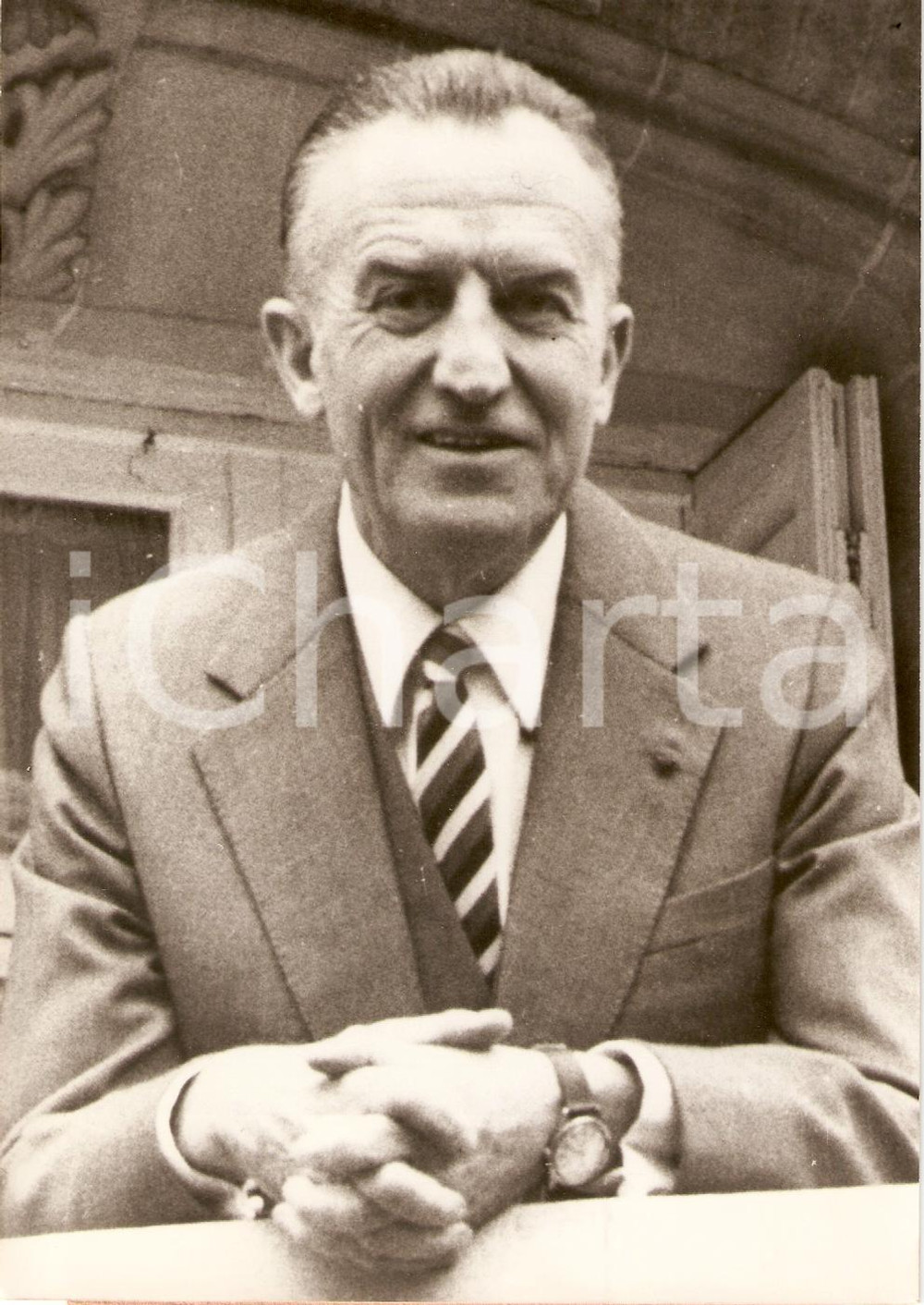 1974 FRANCE Radiotélévision Jean CAZENEUVE nouveau Directeur TF1 Portrait *Photo