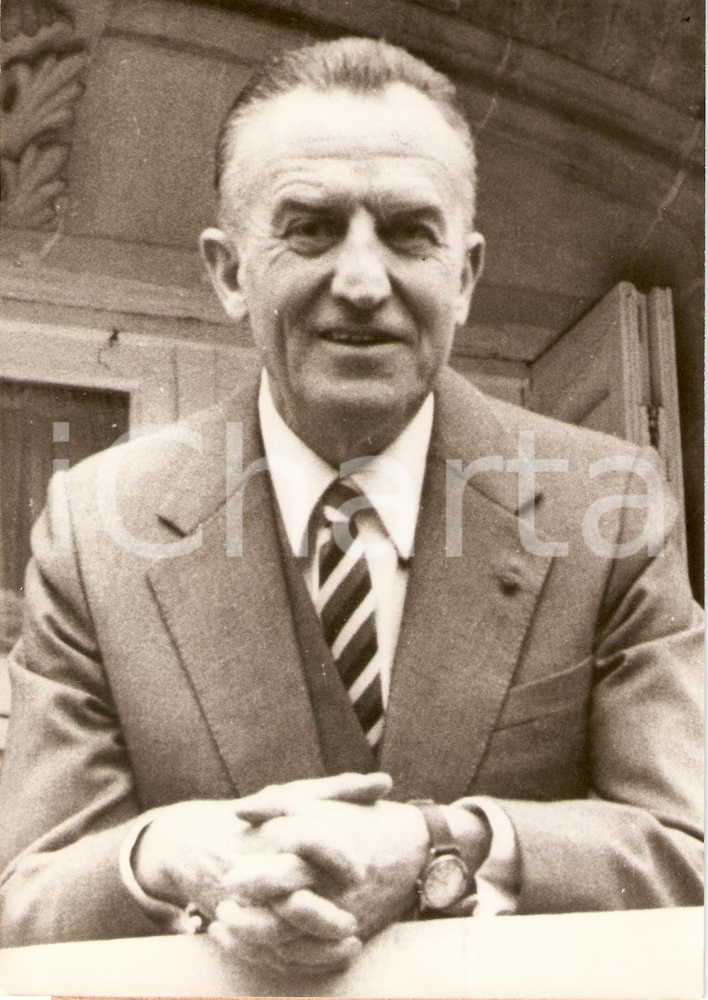Fotografia d epoca originale 1974 FRANCE RadiotÃ©lÃ©vision Jean CAZENEUVE nouveau Directeur TF1 Portrait Photo 1