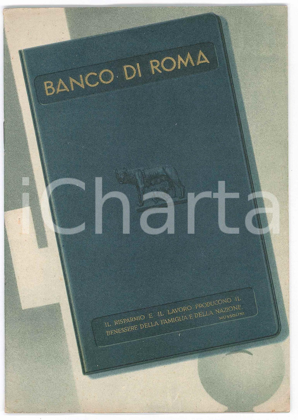 Materiale pubblicitario d’epoca 1939 BANCO DI ROMA Guida al risparmio  Pubblicazione ILLUSTRATA  14 pagine 1