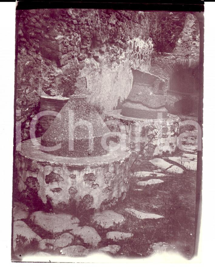 Fotografia d epoca originale 1913 POMPEI NA Uno scorcio delle rovine delle terme Fotografia 1