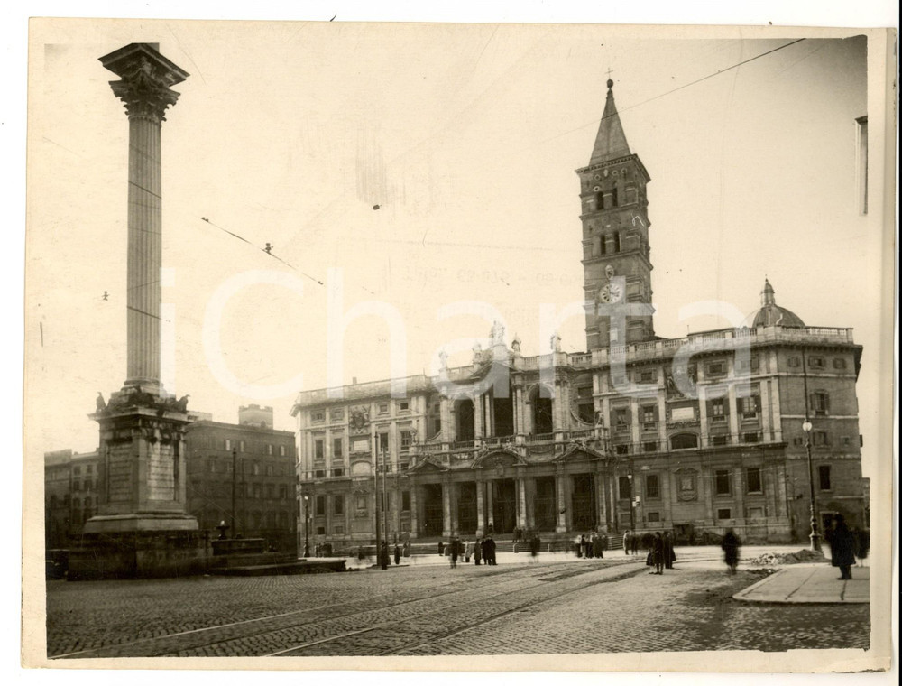 Fotografia d epoca originale 1930 ca ROMA Basilica di SANTA MARIA MAGGIORE Fotografia Istituto LUCE 1