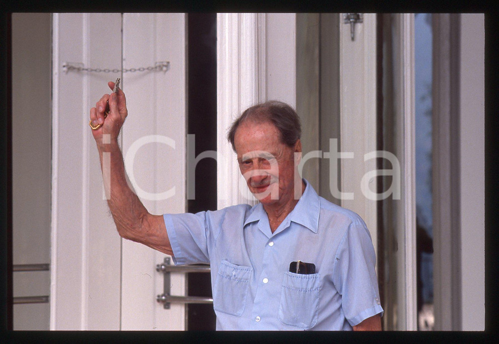 35mm vintage slide* 1988 VENEZIA Don AMECHE alla Mostra del Cinema - Ritratto 56