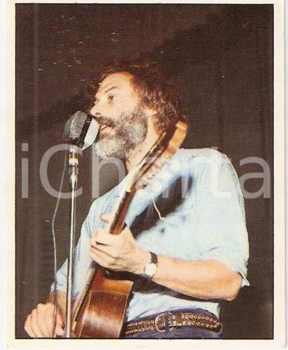 Oggetto da collezione cartaceo PANINI  CANTANTI 1972 Figurina MOUSTAKI n. 83 Grandi raccolte gioventù 1