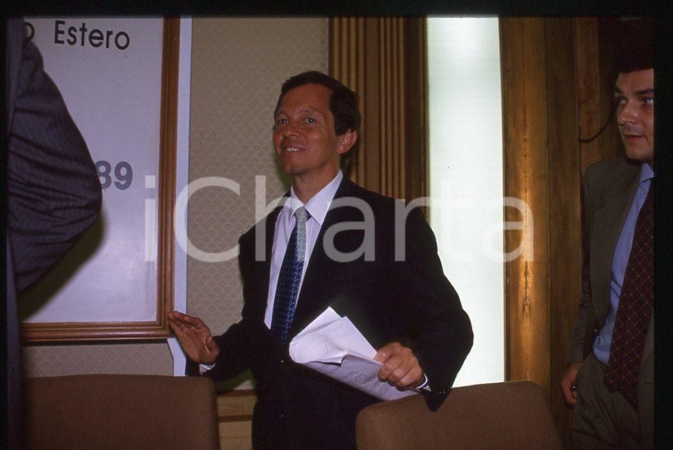 35mm vintage slide*1989 Giovanni BISIGNANI consiglio direttivo Alitalia 15