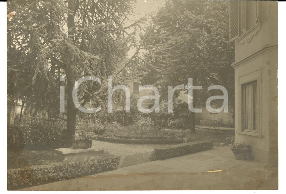 Fotografia d epoca originale 1950 ca BORDIGHERA IM Giardino VILLA POGGIO AMENO residenza SAVOIA Foto 1