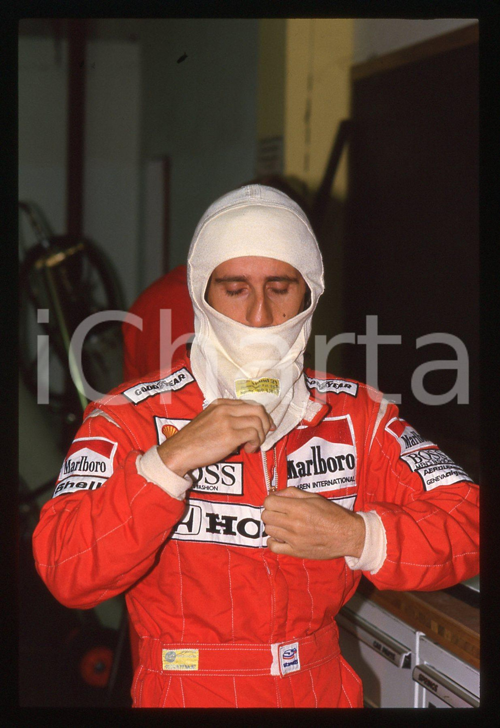 35mm vintage slide* 1988 GP SAN MARINO Alain PROST Scuderia MCLAREN - Ritratto