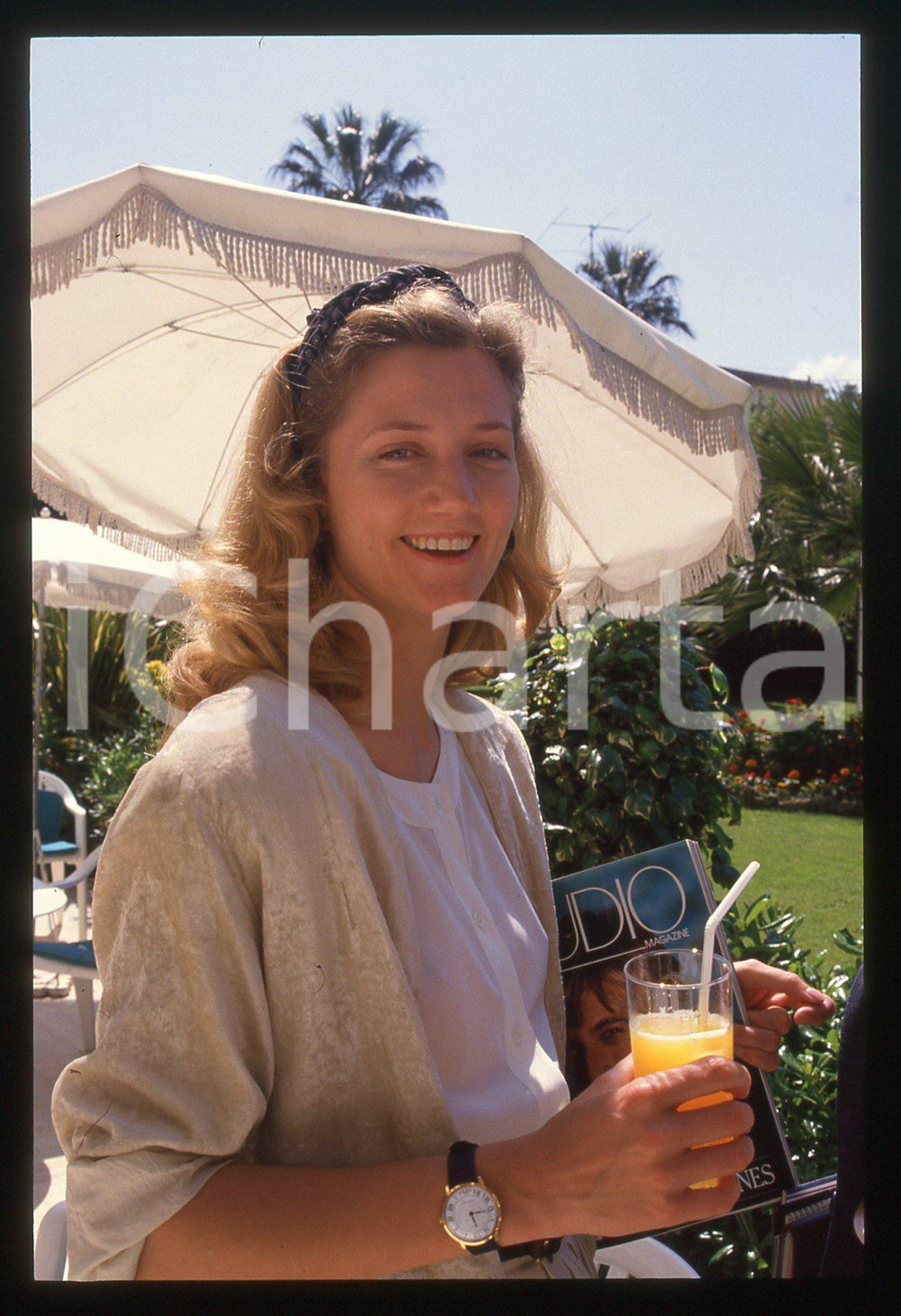 35mm vintage slide* 1988 FESTIVAL CANNES - Joely RICHARDSON (9)