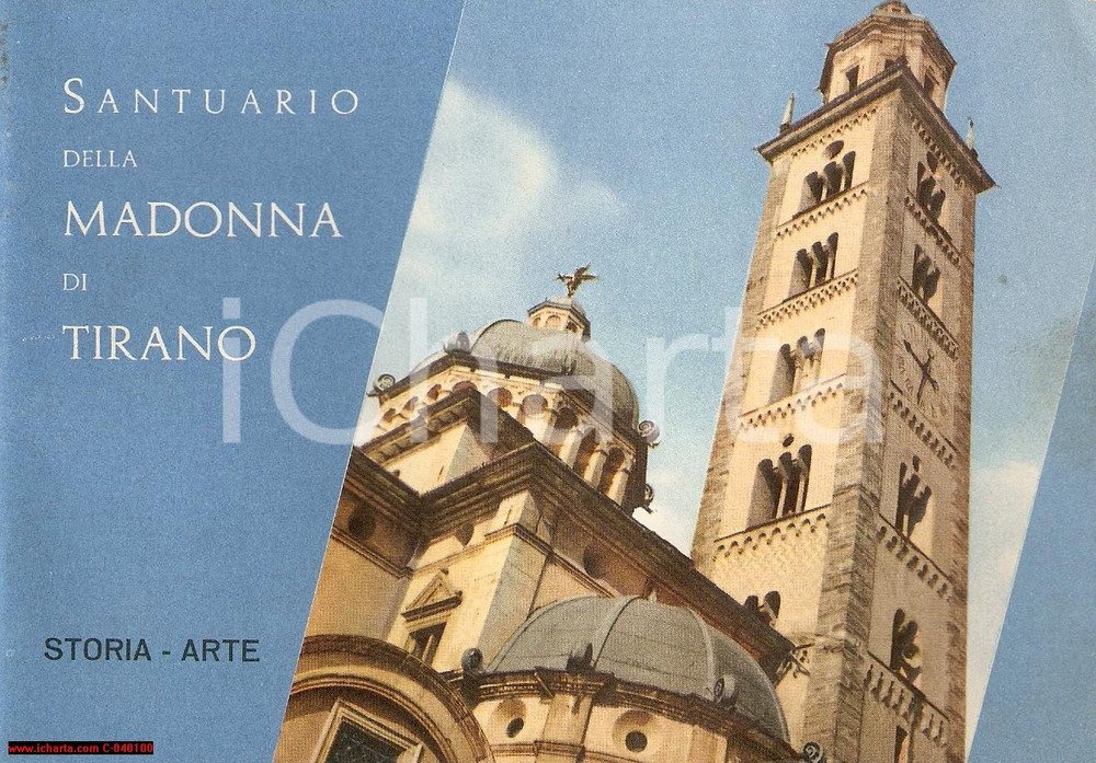 Oggetto da collezione cartaceo 1960 TIRANO SO Santuario della Madonna di Tirano Storia  arte Opuscolo 1