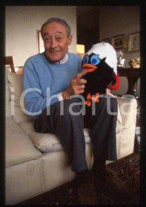 35mm vintage slide* 1990 ca TV Voice actor CALIMERO Ignazio COLNAGHI Portrait 30