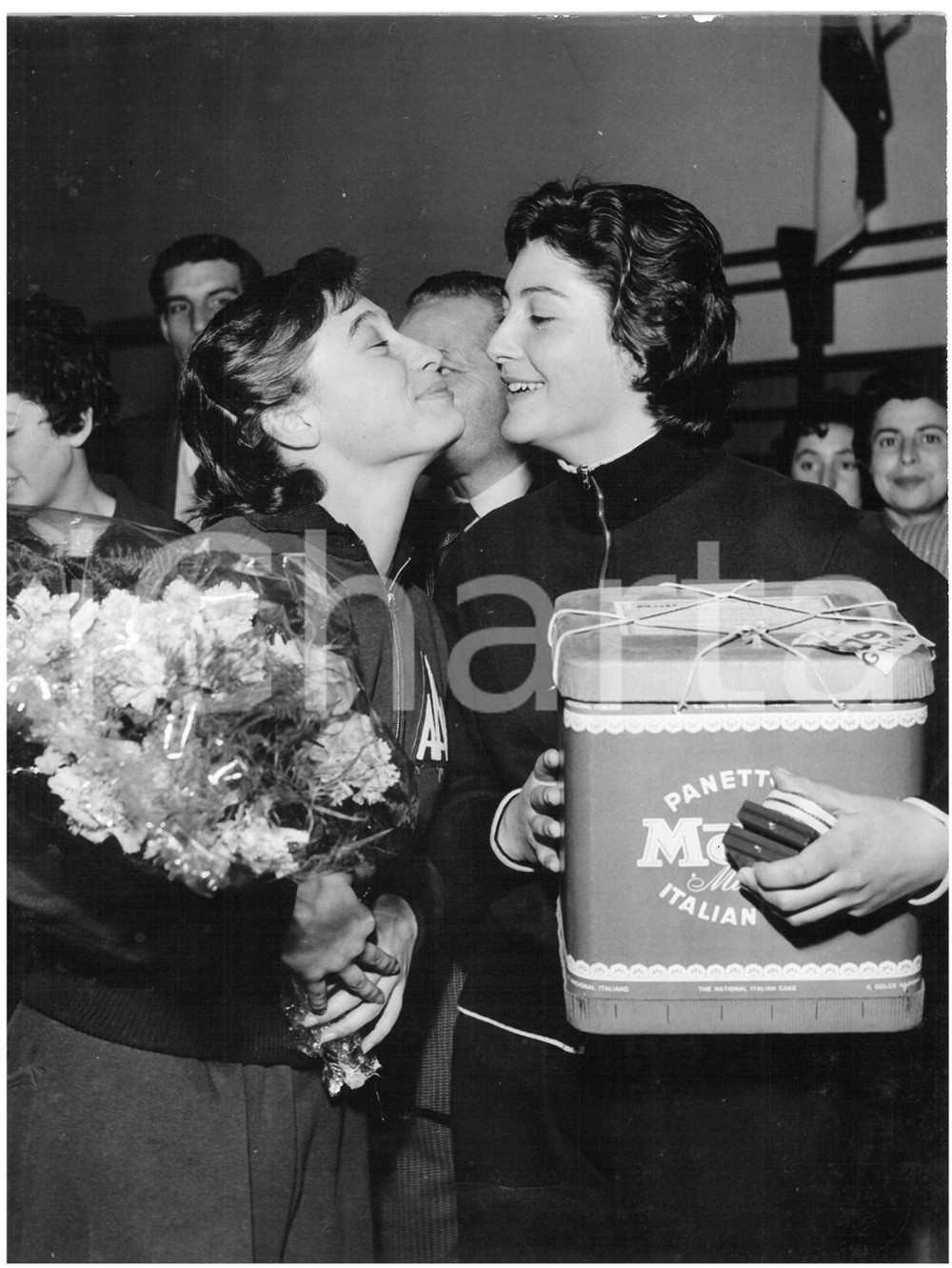 1955 GENOVA Campionati GINNASTICA ARTISTICA - Elisa CALSI e Armida COSTA *Foto