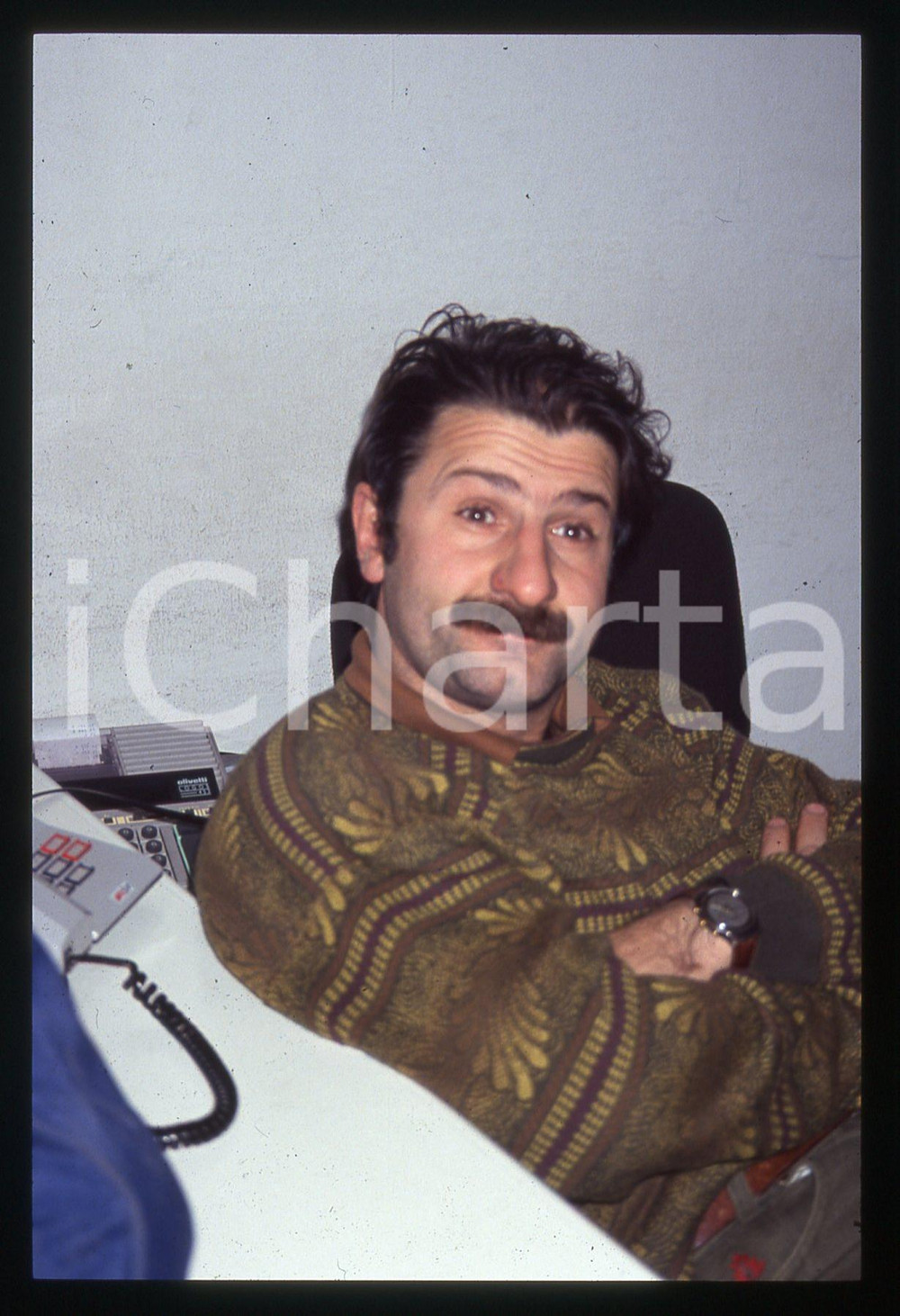 35mm vintage slide* 1990 ca COSTUME - Riccardo FREZZA Ritratto del paparazzo (3)