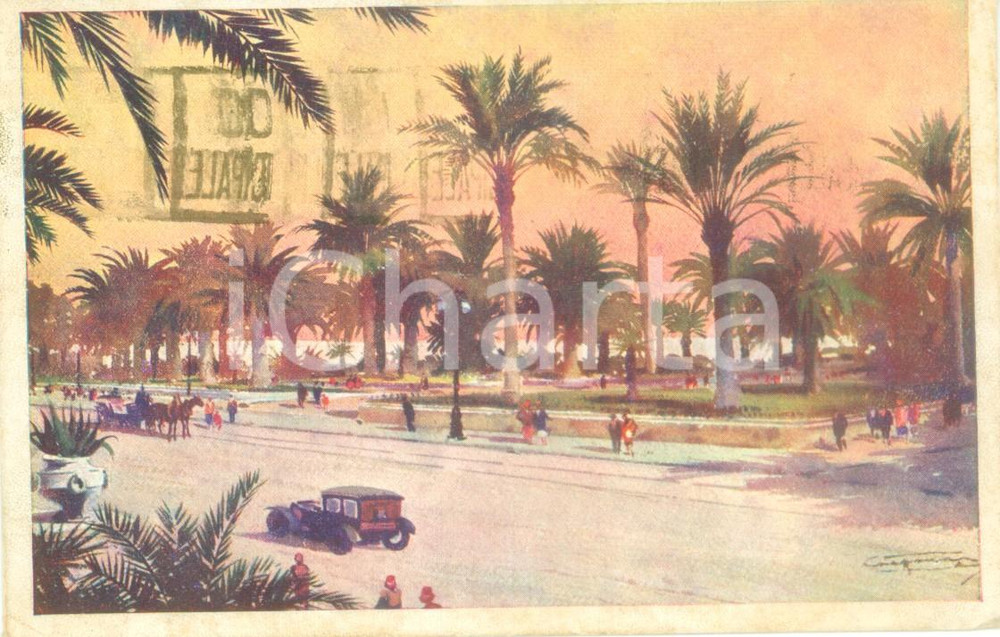 Cartolina originale da collezione 1936 SANREMO La città pronta per l Esposizione di Floricoltura Cartolina FP VG 1