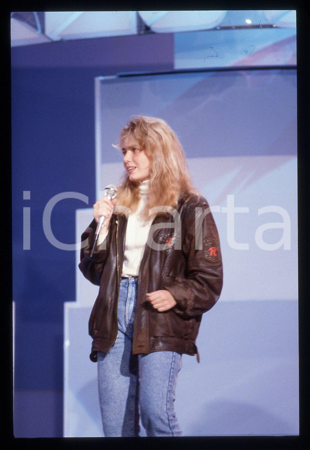 35mm vintage slide* 1989 FESTIVAL DI SANREMO Ylenia CARRISI al Teatro ARISTON *9