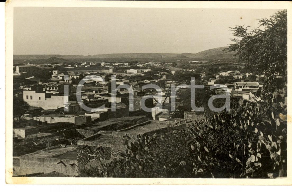 Cartolina originale da collezione 1935 ca AOI DIRE DAUA ETIOPIA Panorama del villaggio Cartolina postale FP NV 1