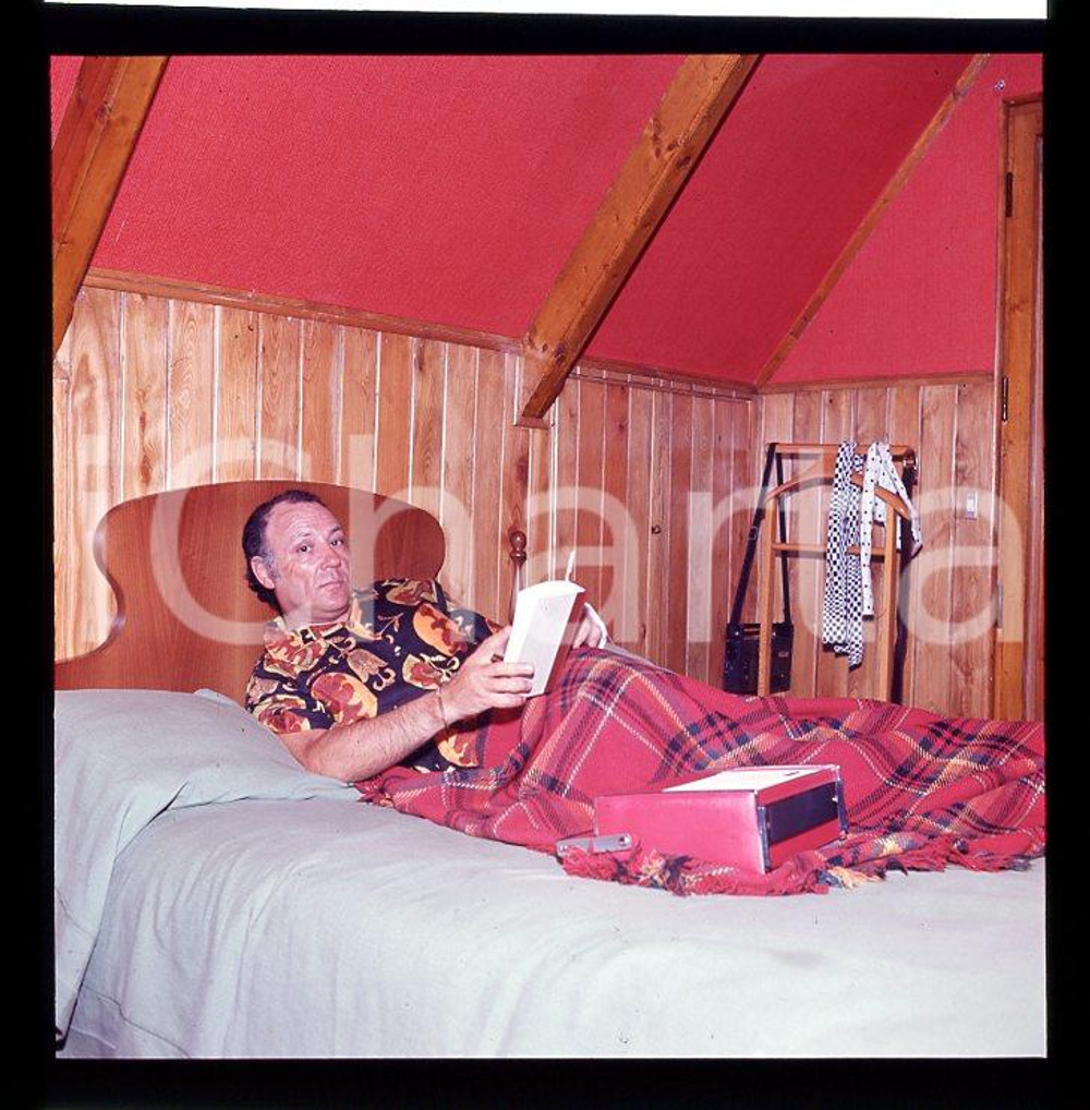 6X6cm NEGATIVO ORIGINALE * 1970ca CLAUDIO VILLA in camera (3)