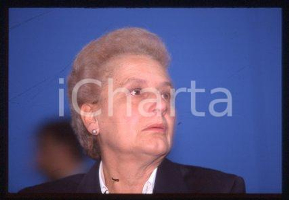 35mm vintage slide* 1995 ca ROME ITALY Portrait of writer Anna TEODORANI (8)