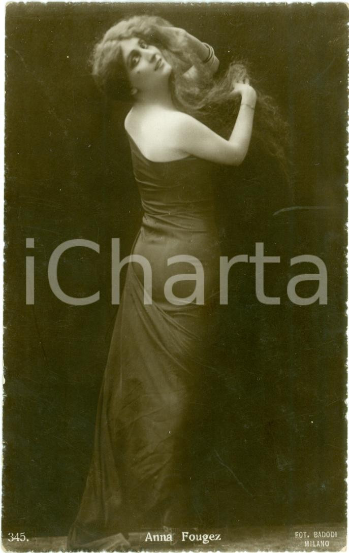 Cartolina originale da collezione 1925 Anna FOUGEZ Ritratto attrice Maria Annina LAGANA  PAPPACENA Cartolina FP NV 1