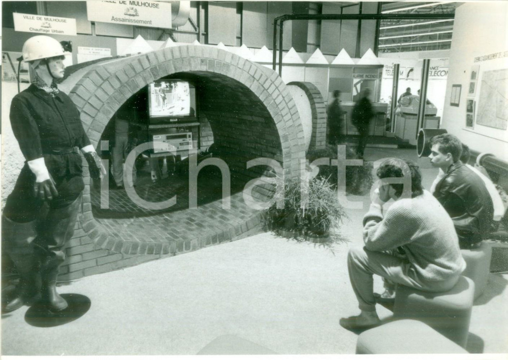 Fotografia d epoca originale 1988 MULHOUSE F Impianti riscaldamento urbano alle JournÃ©es d Octobre Foto 1