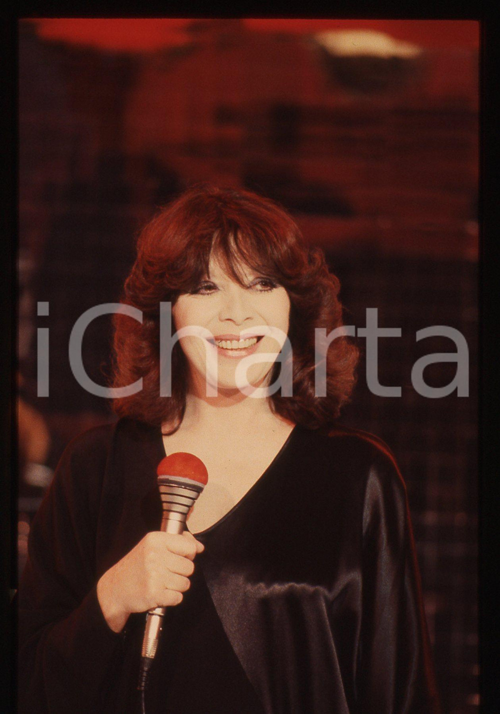 35mm vintage slide* 1985ca MUSICA Juliette GRÉCO Ritratto della cantante (48)