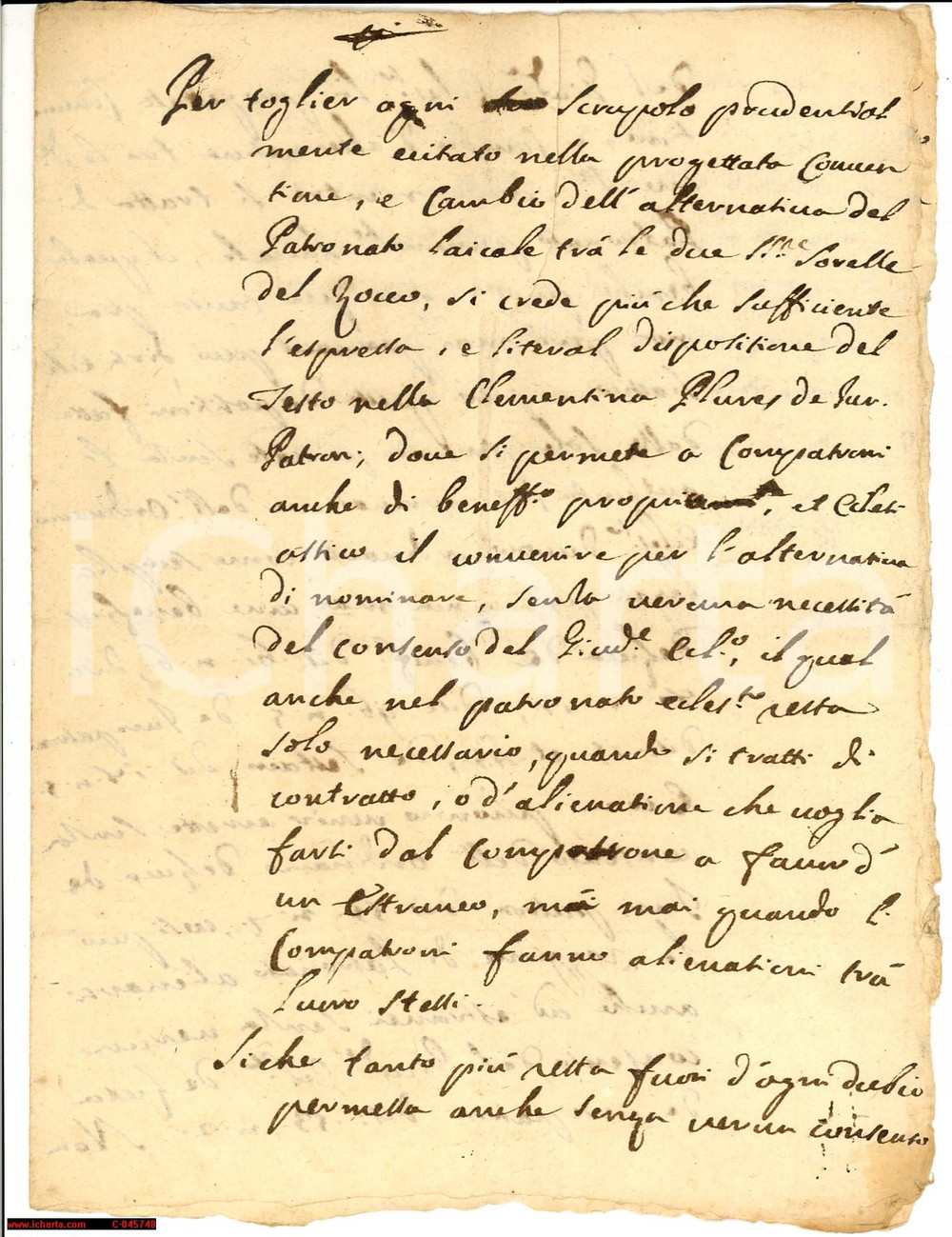 Documento originale, autentico 1870 circa BIELLA Patronato laicale sorelle DEL ZOCCO 1