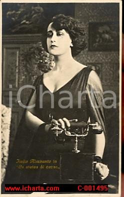 Cartolina originale da collezione 1921 Italia Almirante  La statua di carne Cartolina postale 1