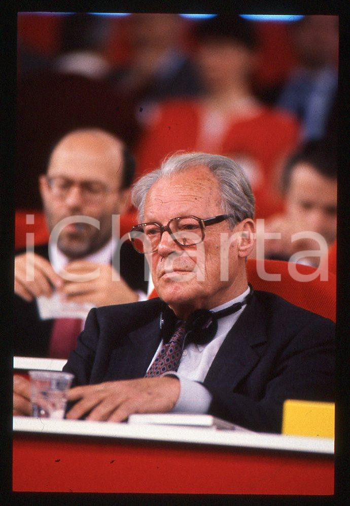 35mm vintage slide*1989 MILANO  Willy BRANDT congresso del PSI 8