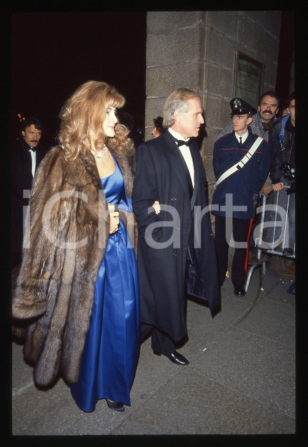 35mm vintage slide* 1985 ca MILANO Nicola e Maria Luisa TRUSSARDI Teatro SCALA 3