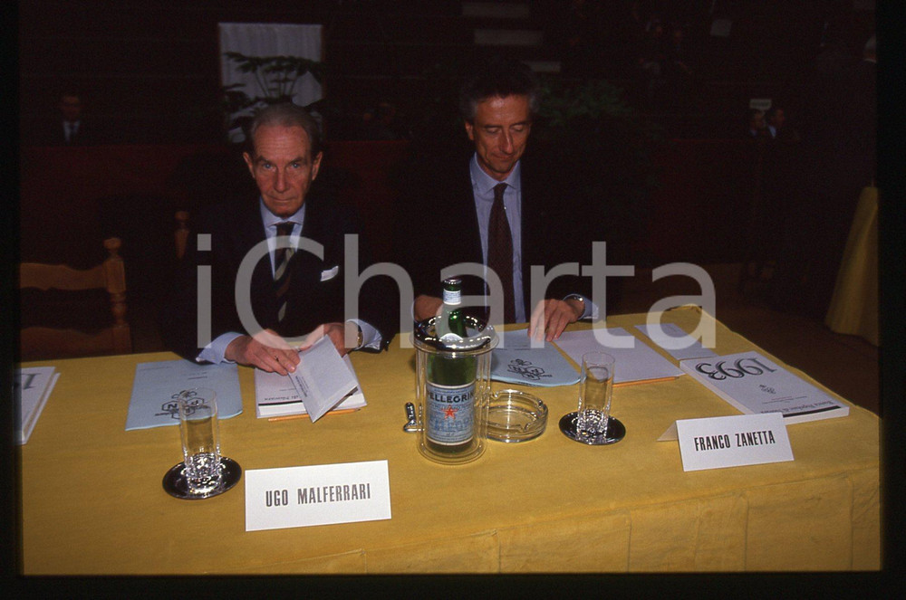 35mm vintage slide* 1993 NOVARA Ugo MALFERRARI Franco ZANETTA assemblea BPN