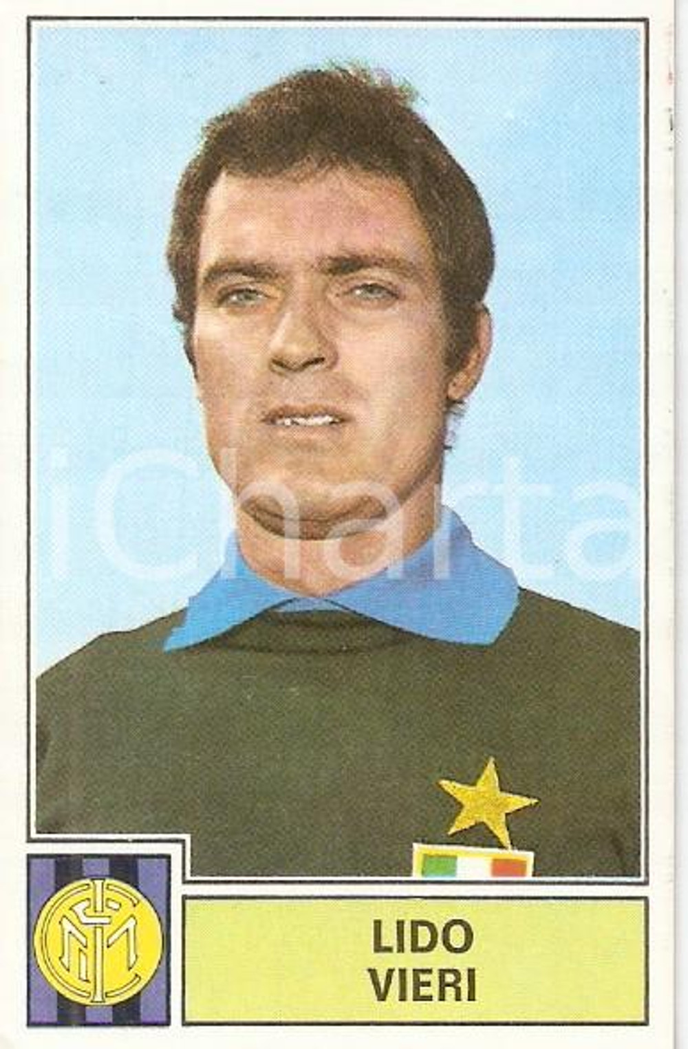 Oggetto da collezione cartaceo PANINI - CALCIATORI 1971 - 1972 Figurina Lido VIERI Serie A INTER 1