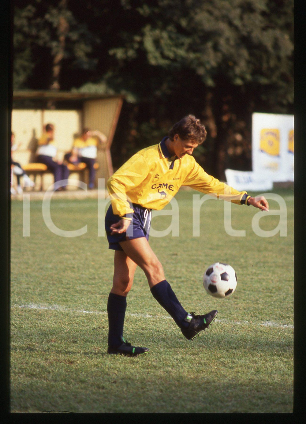 35mm vintage slide* 1990 ca CALCIO - Michael SCHUMACHER Partita di beneficenza 2