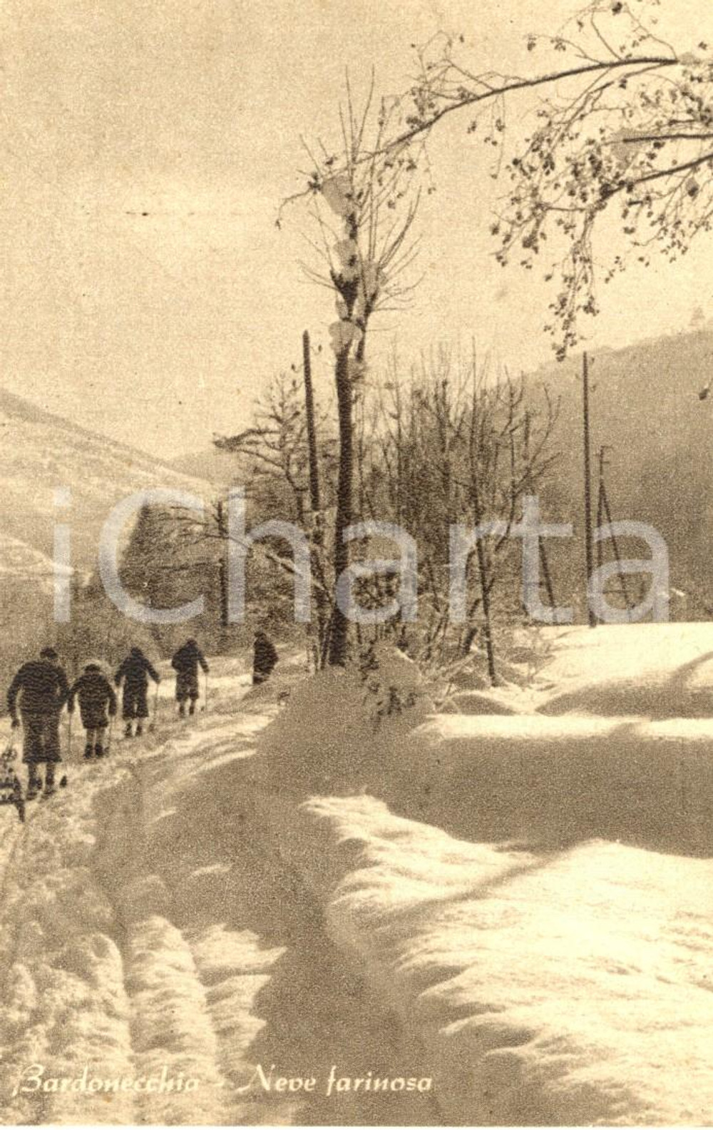 Cartolina originale da collezione 1920 ca BARDONECCHIA (TO) Stazione di soggiorno estiva e invernale *Cartolina NV 1