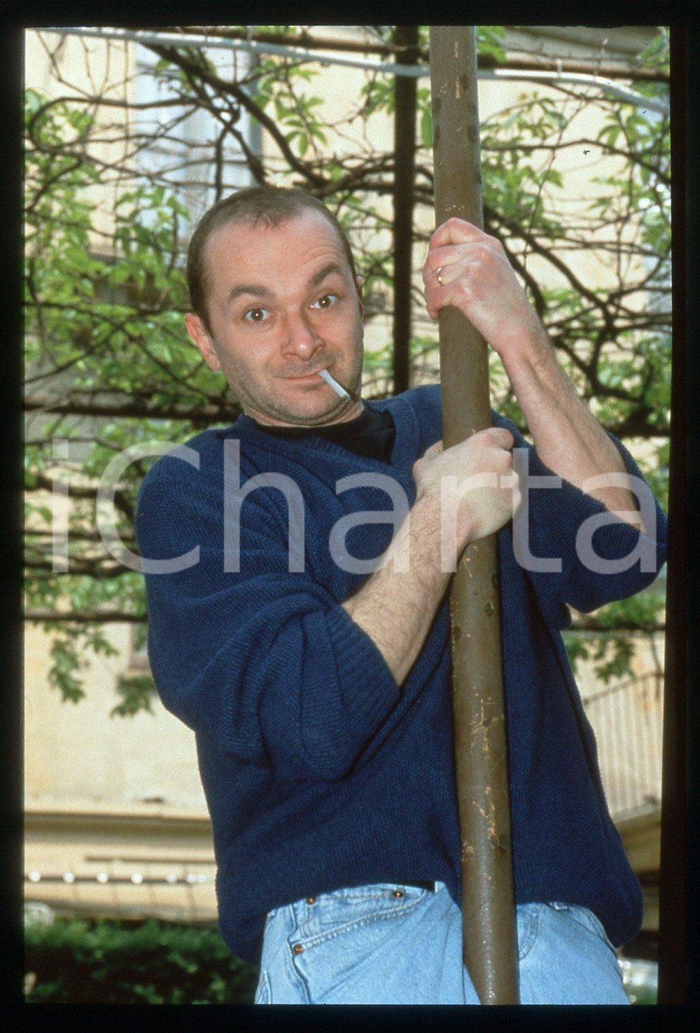 35mm vintage slide* 1998 MILANO ZELIG Giorgio GANZERLI Ritratto del comico (2)