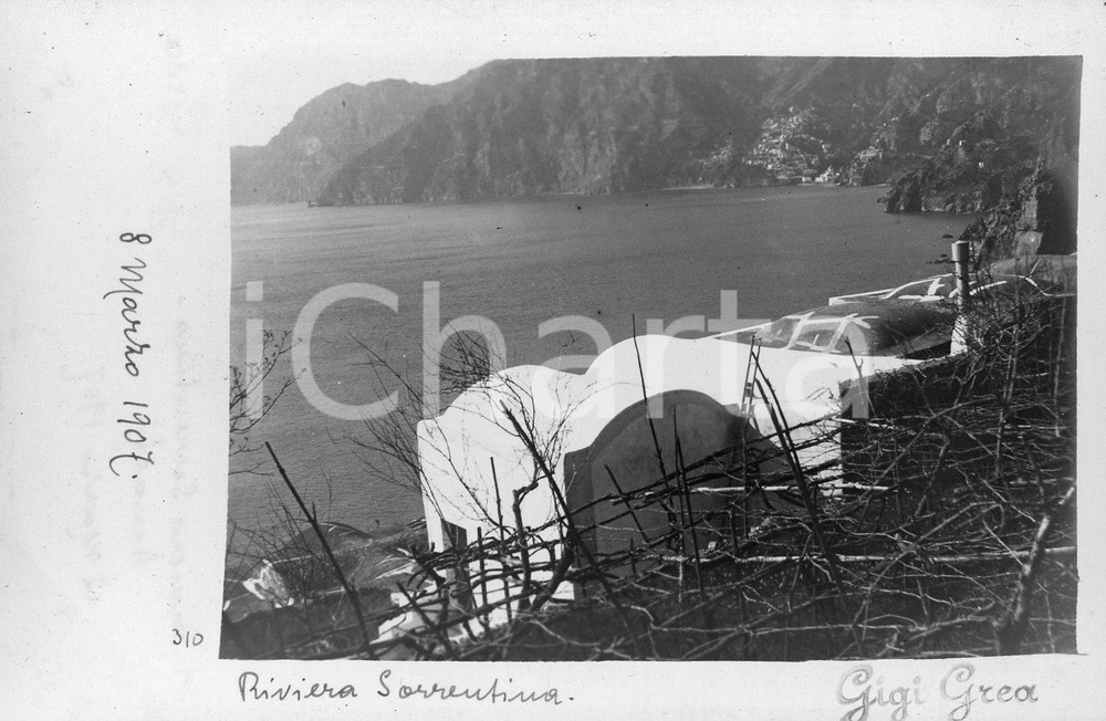 1907 RIVIERA SORRENTINA Scorcio panoramico *Fotocartolina*