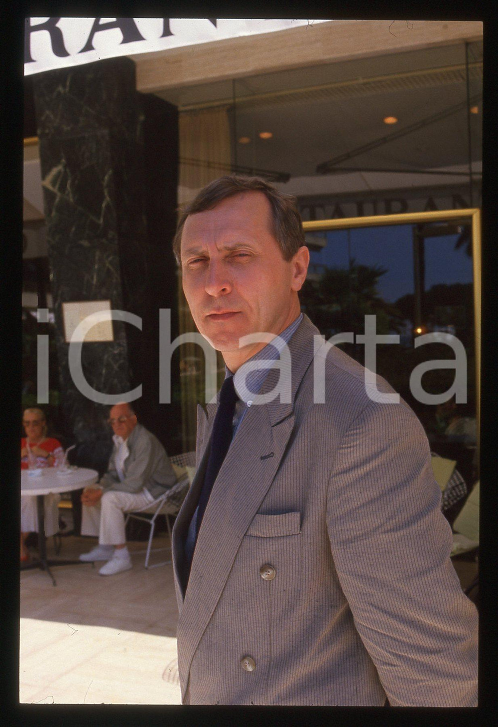 35mm vintage slide* 1990 ca CANNES Peter GREENAWAY - Ritratto del regista (4)