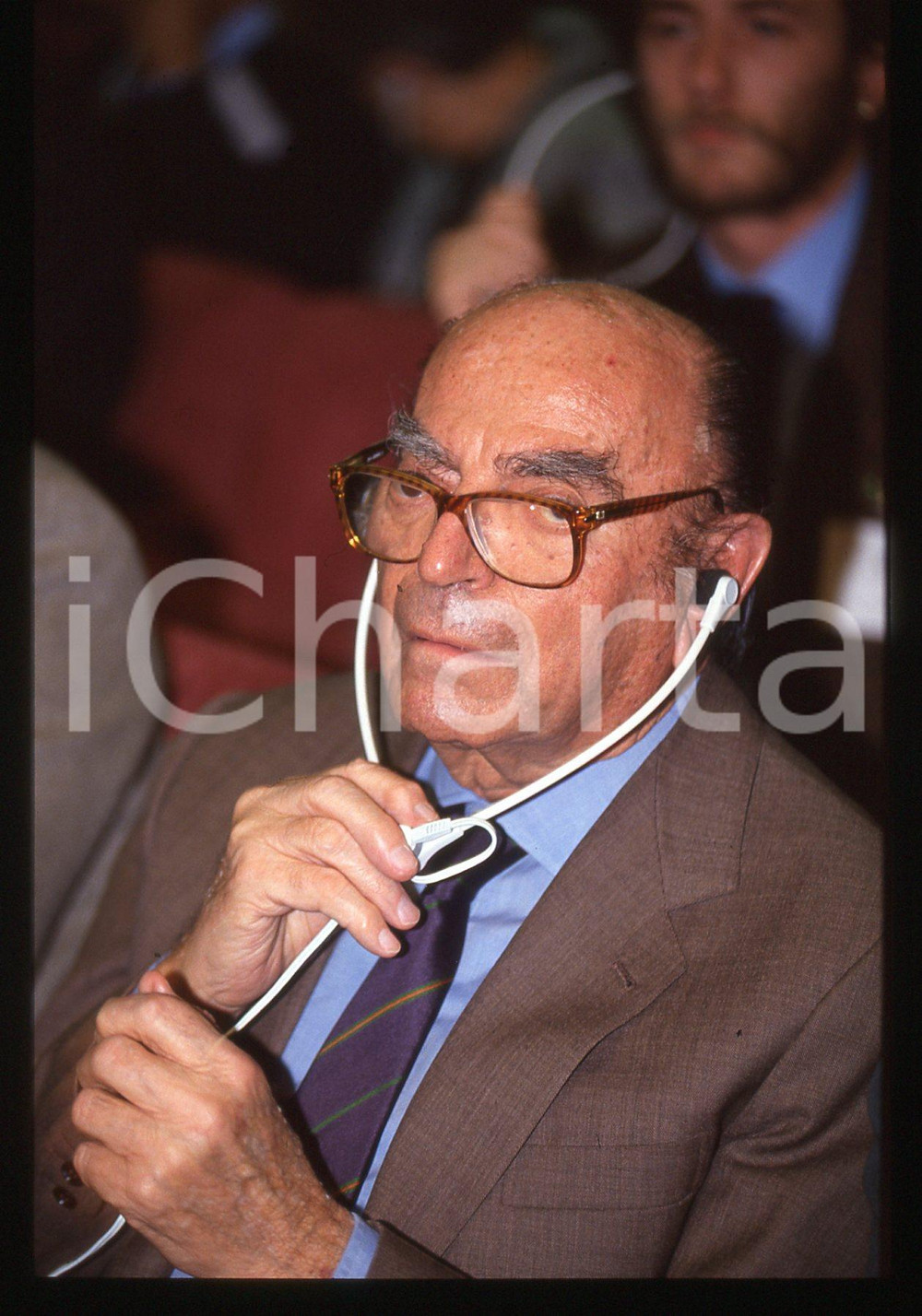35mm vintage slide* 1990 ca COSTUME Nuccio BERTONE Ritratto dell'imprenditore 3