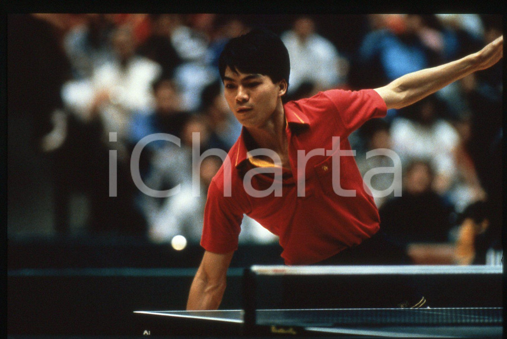 35mm vintage slide* 1986 SEOUL - ASIAN GAMES Jialiang JIANG - TABLE TENNIS (4)