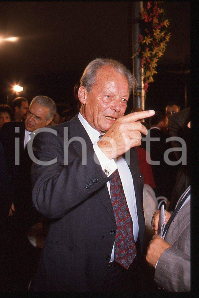 35mm vintage slide*1989 VIAREGGIO Willy BRANDT  "premio Viareggio" 5