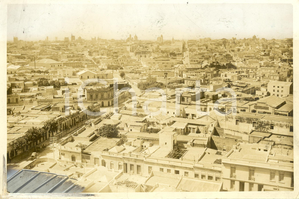 Fotografia d epoca originale 1935 ca MONTEVIDEO Uruguay Veduta panoramica della cittÃ  Fotografia 1