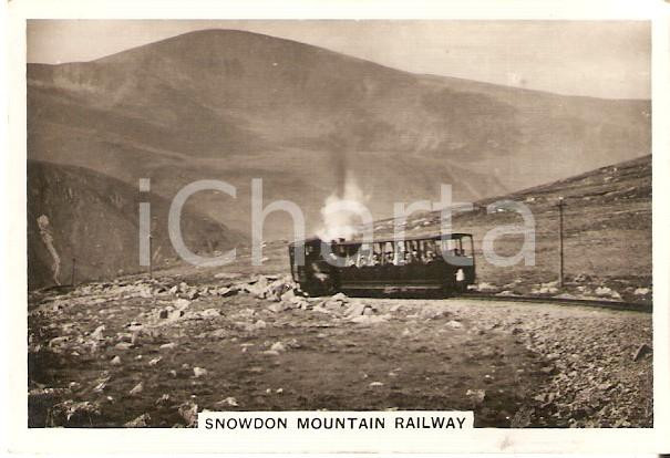 Oggetto da collezione cartaceo 1938 SENIOR SERVICE CIGARETTES British Railway SNOWDON Mountain Railway Card 14 1