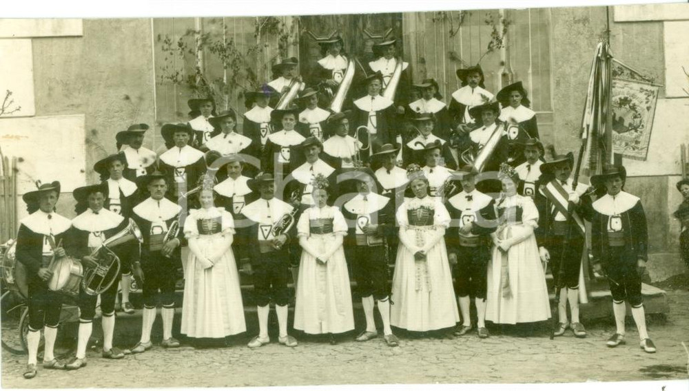Fotografia d epoca originale 1930 MERANO Festa costumi tipici gruppo di CASTELROTTO Fotografia 1