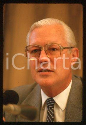 35mm vintage slide* 1988 BONN Germany Minister of Finance Gerhard STOLTENBERG 2