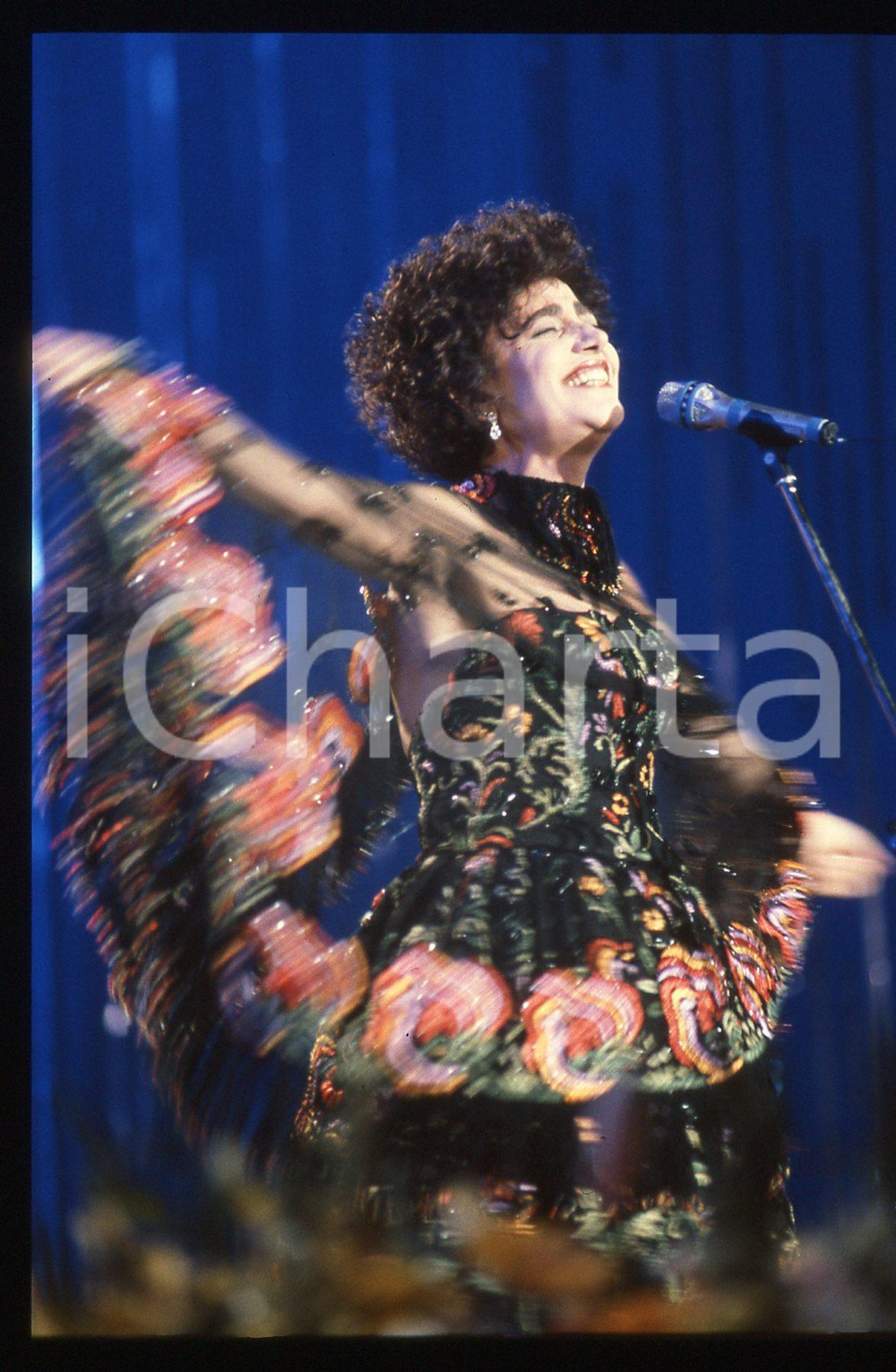 35mm vintage slide* 1990 FESTIVAL SANREMO Mia MARTINI - LA NEVICATA DEL '56 (7)