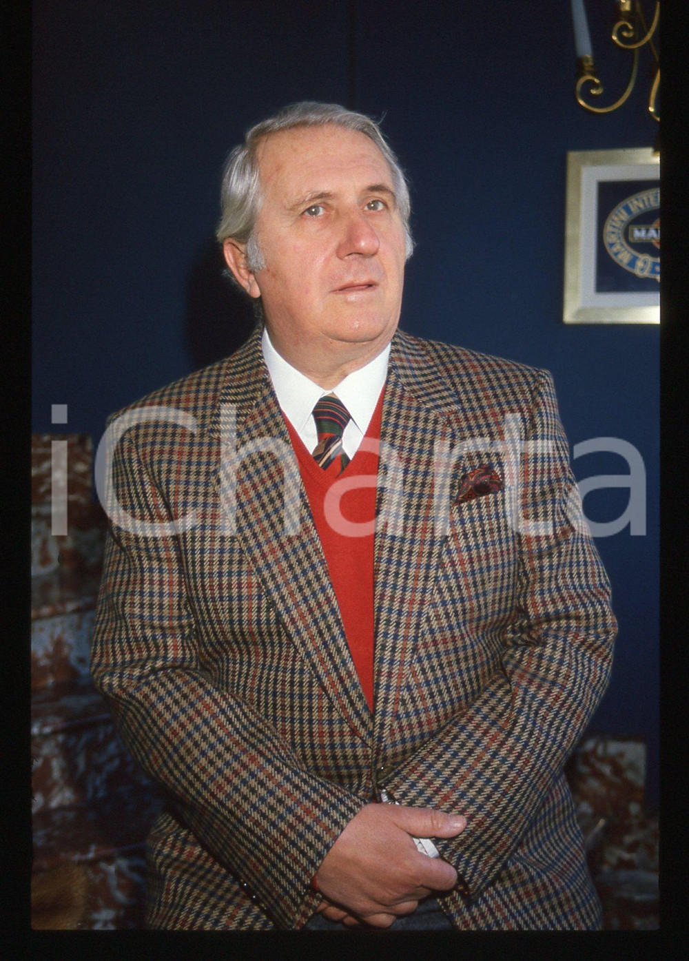 35mm vintage slide* 1989 MILANO Corrado OLMI alla Terrazza MARTINI - Ritratto 15