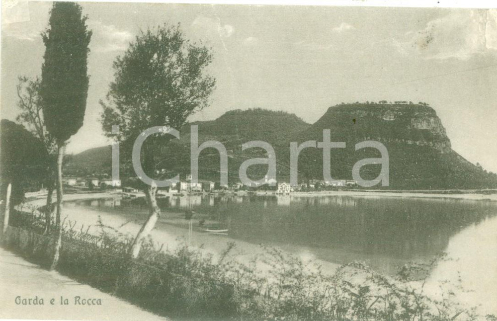 Cartolina originale da collezione 1918 RIVA DEL GARDA Panorama con Rocca di Riva Cartolina FP NV 1