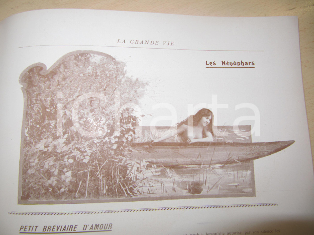 Giornale, rivista storica 1900 LA GRANDE VIE Rivista EROTICA illustrata Anno 2 nÂ° 16 RARA 1
