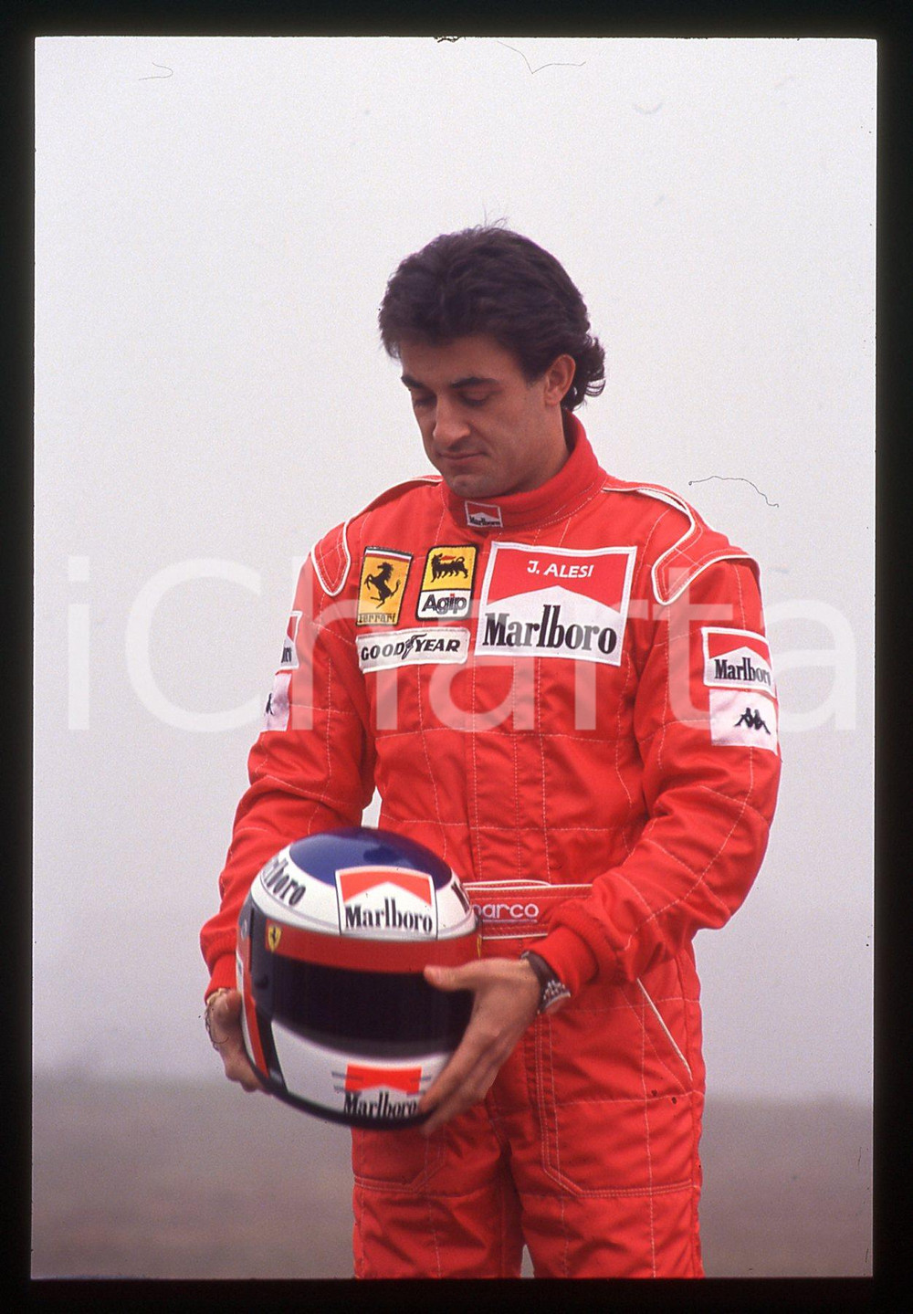 35mm vintage slide* 1992 FIORANO Jean ALESI scuderia FERRARI - Ritratto (10)