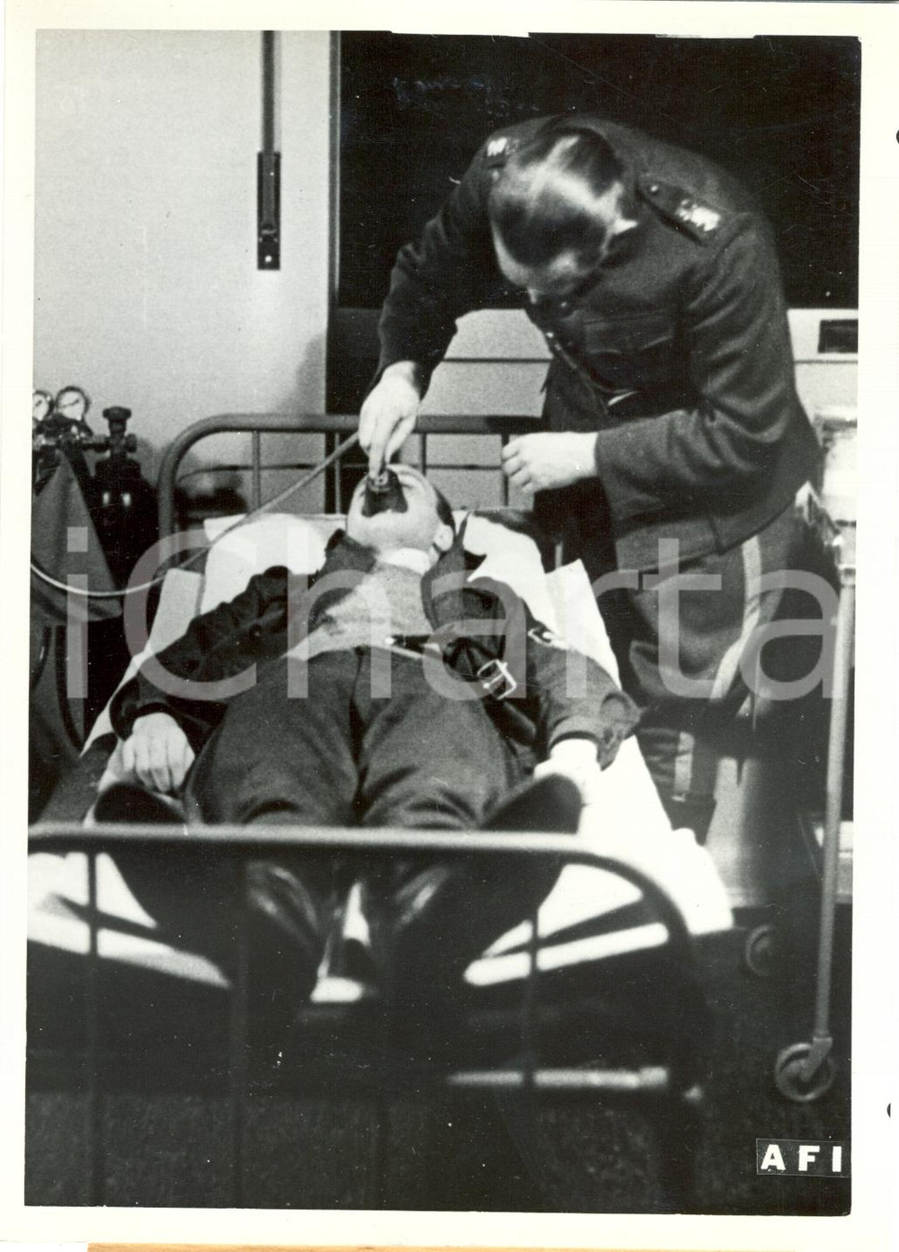 Fotografia d epoca originale 1942 HELSINKI FINLANDIA WW2 Esercitazioni antigas vs attacchi RUSSIA Foto 1