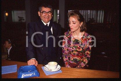 35mm vintage slide* 1990 ca CINEMA Dominique BLANC French actress & CURIEL (38)