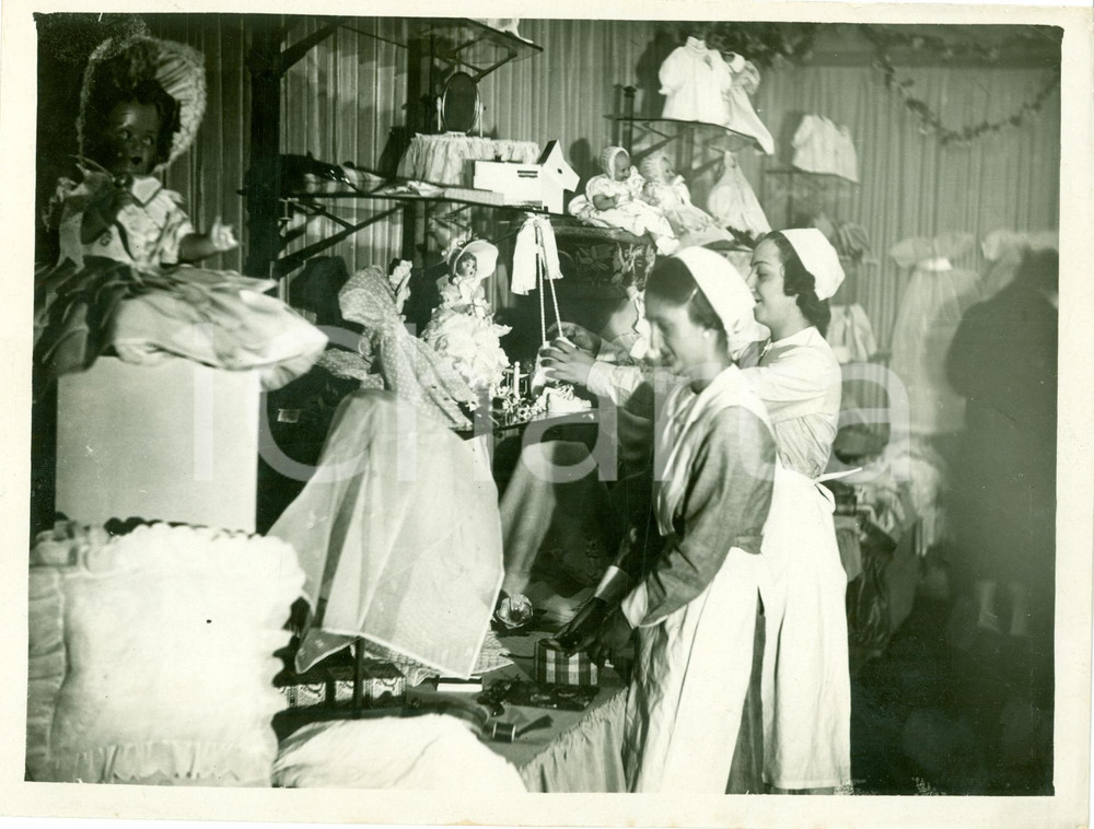 Fotografia d epoca originale 1936 MILANO Esposizione di bambole alla Mostra del CORREDINO Fotografia 1