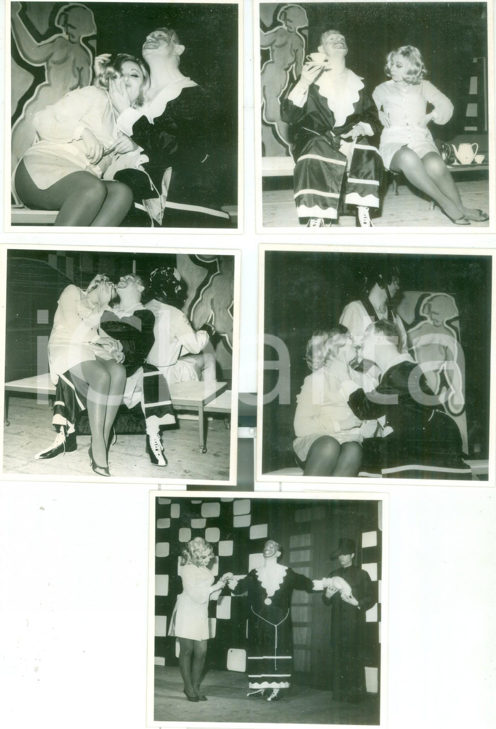 Fotografia d epoca originale 1965 PADOVA Teatro studenti dell Università Goliardia  Lotto 5 fotografie 1